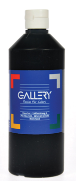 Plakkaatverf Gallery 500ml zwart