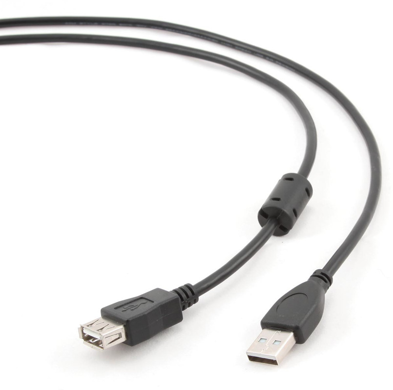 Verlengkabel Cablexpert Premium USB 1,8m zwart