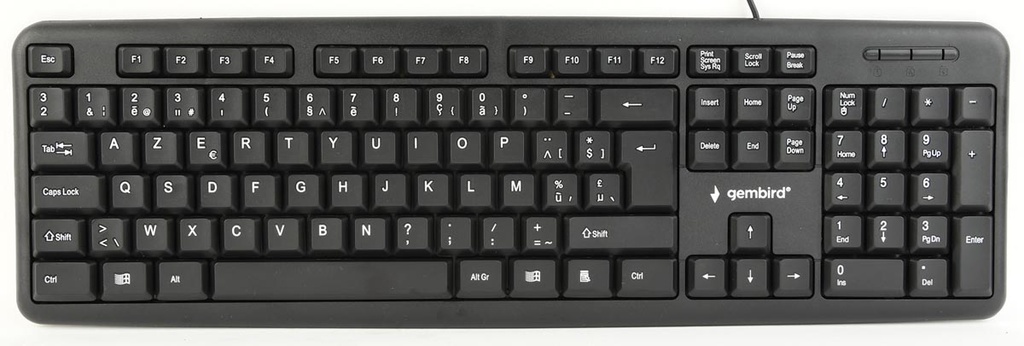 Toetsenbord Gembird Standaard met draad AZERTY zwart