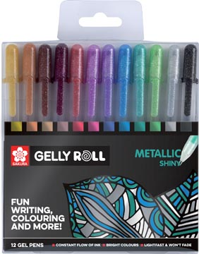 Roller Sakura Gelly Roll Metallic assorti (12)