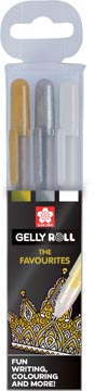 Roller Sakura Gelly Roll Mix goud/zilver/wit (3)