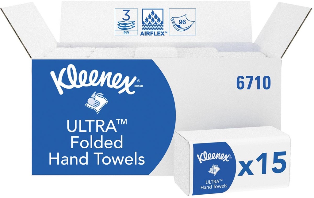 Handdoek Kleenex Ultra Super Soft Z-vouw 3-laags 96 vel (15)