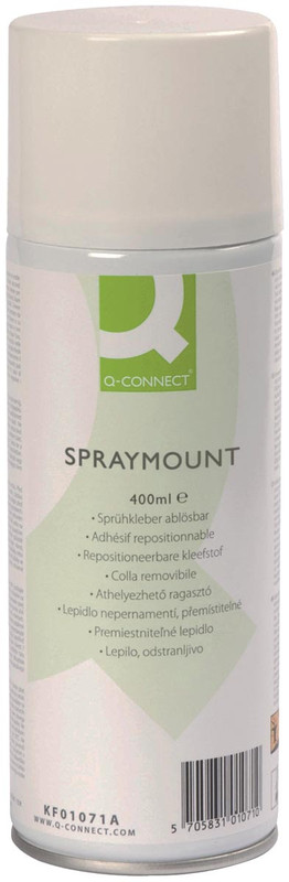 Lijmspray Q-Connect Mount niet permanent 400ml