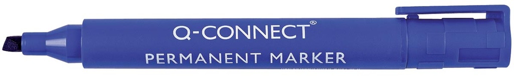 Permanent marker Q-Connect schuine punt blauw (961188)