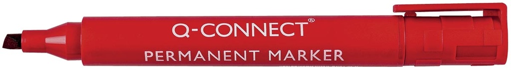 Permanent marker Q-Connect schuine punt rood (961191)