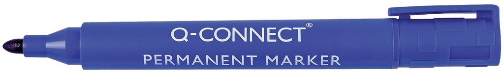 Permanent marker Q-Connect ronde punt blauw (961153)