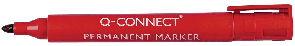 Permanent marker Q-Connect ronde punt rood (961159)