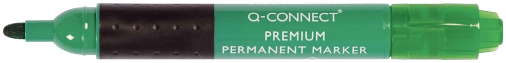 Permanent marker Q-Connect Premium ronde punt groen