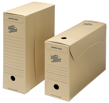 Archiefdoos Loeffs jumbo box 25,5x37x11,5cm bruin (25)