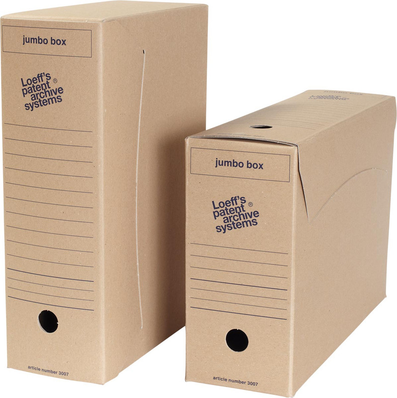 Archiefdoos Loeff's Jumbo Box 37x25,5x11,5cm bruin (8)