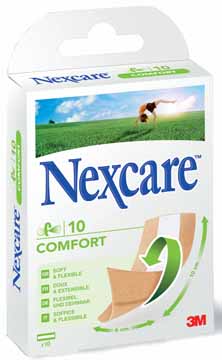 Pleisters 3M Nexcare Comfort strips versnijdbaar (10)