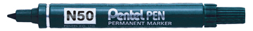 Permanent marker Pentel 50 ronde punt 1,5mm blauw