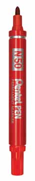 Permanent marker Pentel 50 ronde punt 1,5mm rood