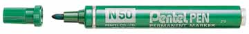 Permanent marker Pentel 50 ronde punt 1,5mm groen