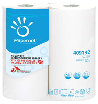 Keukenrol Papernet Special 2-laags 48vel wit (2)