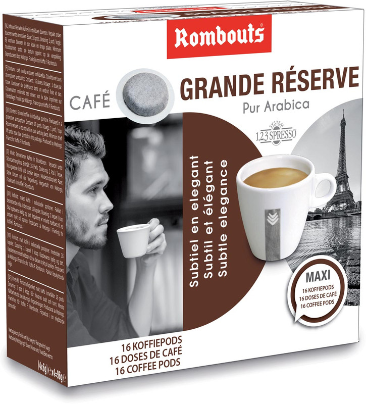 Koffiepads Rombouts Grand Réserve voor espresso (16)