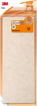 Vloerpads 3M beschermend vilt 21,5x8cm beige (8)