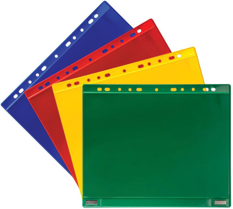 Showtas Tarifold dubbelzijdig magnetisch PVC A4 11-gaats groen (5)