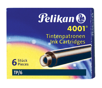 Inktpatroon Pelikan 4001 TP/6 voor vulpen blauw-zwart (6)