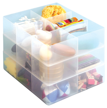 Onderverdeling Really Useful Box met 6 vakken voor opbergboxen met ≠ formaten