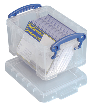 Opbergdoos Really Useful Box 0,33l transparant