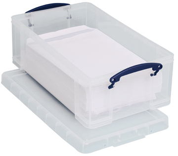 Opbergdoos Really Useful Box 12l transparant