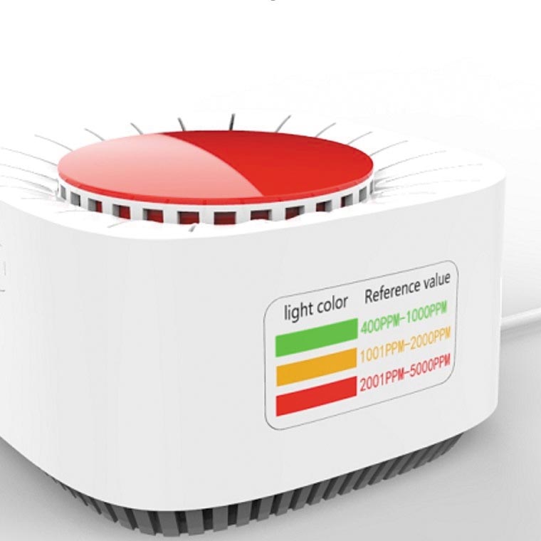 Kokoon Air Protect CO2-meter, kleurwaarschuwing, Wifi-connectie