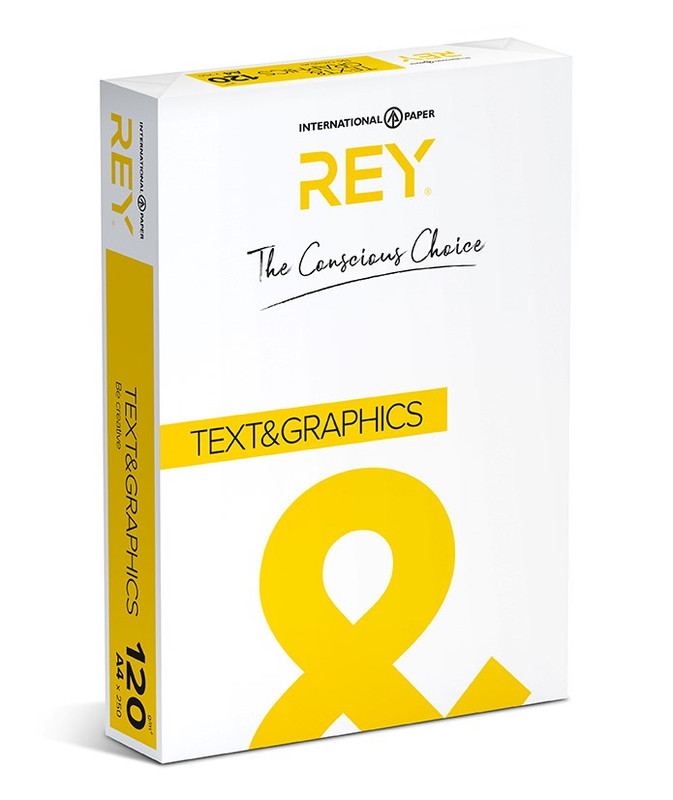 Rey text & graphics DIN A4 120gr wit (250) - FSC Mix 70%