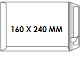 Zakomslag 160X240 wit + strip Z/V (25)