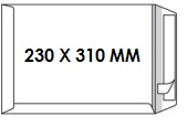 Zakomslag 229X324 wit + strip Z/V (25)