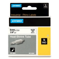 [DYM-S0718260] Dymo Rhino tape krimpkous 6mmx1,5m zwart/wit (18051)