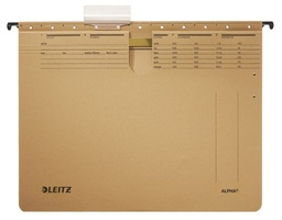 [ESS-19140000] Hangmap Leitz Alpha karton A4 lade 330mm V-bodem met hechtstrip natuurbruin (25)