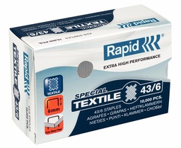 [ESS-24872200] Nietjes Rapid Textile Super Strong 43/6 gegalvaniseerd (10000)