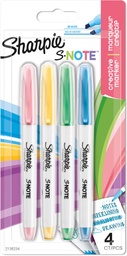 [TIM-2138234] Permanent marker Sharpie S-Note assorti (4)