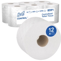 [TIM-K71861] Toiletpapier Kimberly Clarck Scott Control centrefeed 2-laags wit (12)