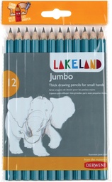 [TIM-700267] Grafietpotlood Derwent Lakeland Pak 12 STUKS Jumbo HB