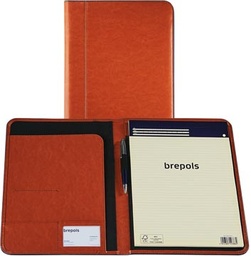 [TIM-8533068] Schrijfmap Brepols Palermo A4 met notitieblok Camel (beige)