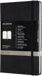 [TIM-602589] Notitieboek Moleskine professional harde kaft A4 gelijnd 189 blz zwart