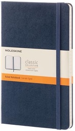 [TIM-893601] Notitieboek Moleskine harde kaft 13 x 21 cm gelijnd 240 blz saffier