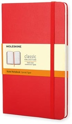 [TIM-930048] Notitieboek Moleskine harde kaft 12 x 21 cm gelijnd 240 blz rood