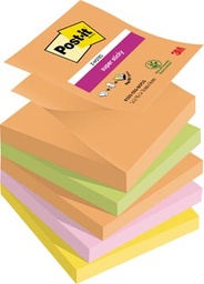 [TIM-R3305BO] Z-notes Post-it super sticky boost 76 x 76 mm 90 vellen assorti (5)