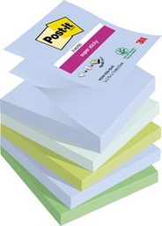 [TIM-R3305OA] Z-notes Post-it super sticky oasis 76 x 76 mm 90 vellen assorti (5)