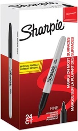 [TIM-2077128] Permanent marker Sharpie fijne ronde punt 1mm zwart 20+4 gratis