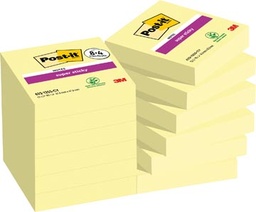 [TIM-259816] Memoblok Post-it Super Sticky Notes Canary Yellow 47,6 x 47,6 mm 90 vel geel (12)