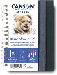 [TIM-C312L5] Tekenboek Canson Mixed Media Artist A5 28 vellen 300 g/m²