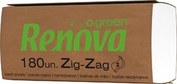 [TIM-2046029] Papieren handdoeken Renovagreen z-vouw 2-laags 180 vellen (30)