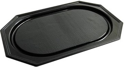 [TIM-30417] Cateringschaal uit gerecycleerd PET 55 x 36 cm Zwart (10)