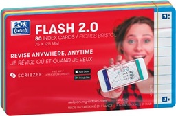 [TIM-4137329] Flashcard Starterkit Oxford Flash 2.0 A7 gelijnd assorti (80)