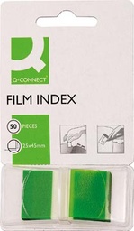 [TIM-KF03635] Index Q-Connect 25 x 45 mm 50 tabs Groen