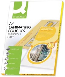 [TIM-KF24057] Lamineeretui Q-Connect A4 2 x 80 Micron Mat (100)